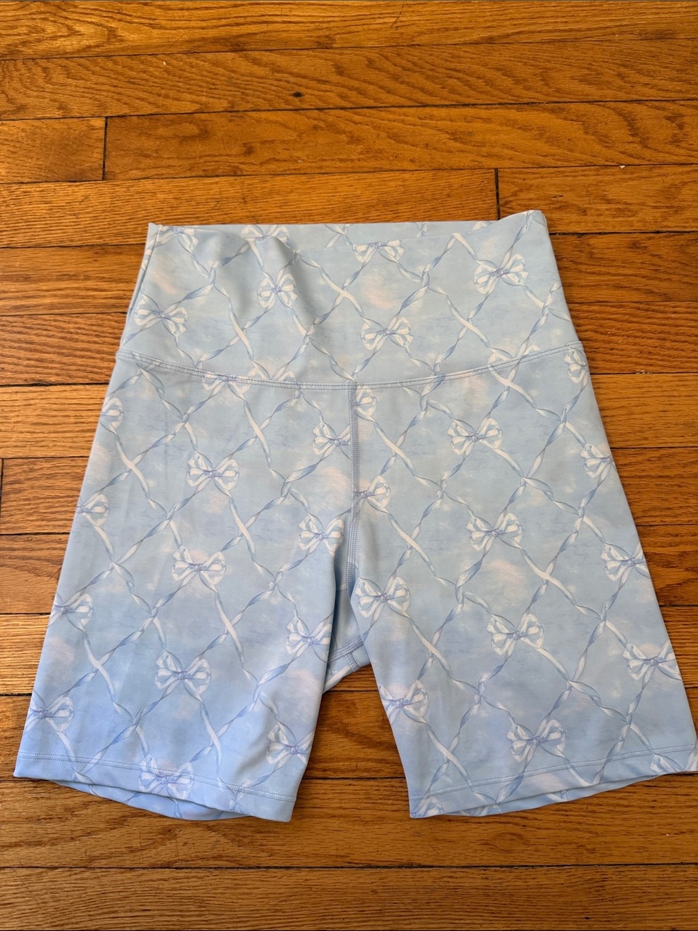 LoveShackFancy Bow-Pattern Bike Shorts